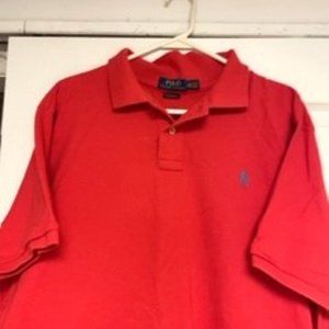 POLO Ralph Lauren, Bright Coral Red Polo Shirt- XXL